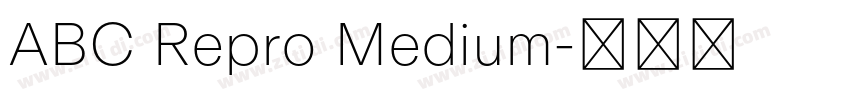 ABC Repro Medium字体转换